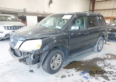 2004 Honda Pilot Ex-L из США, поврежденный, VIN 2HKYF185X4H517712